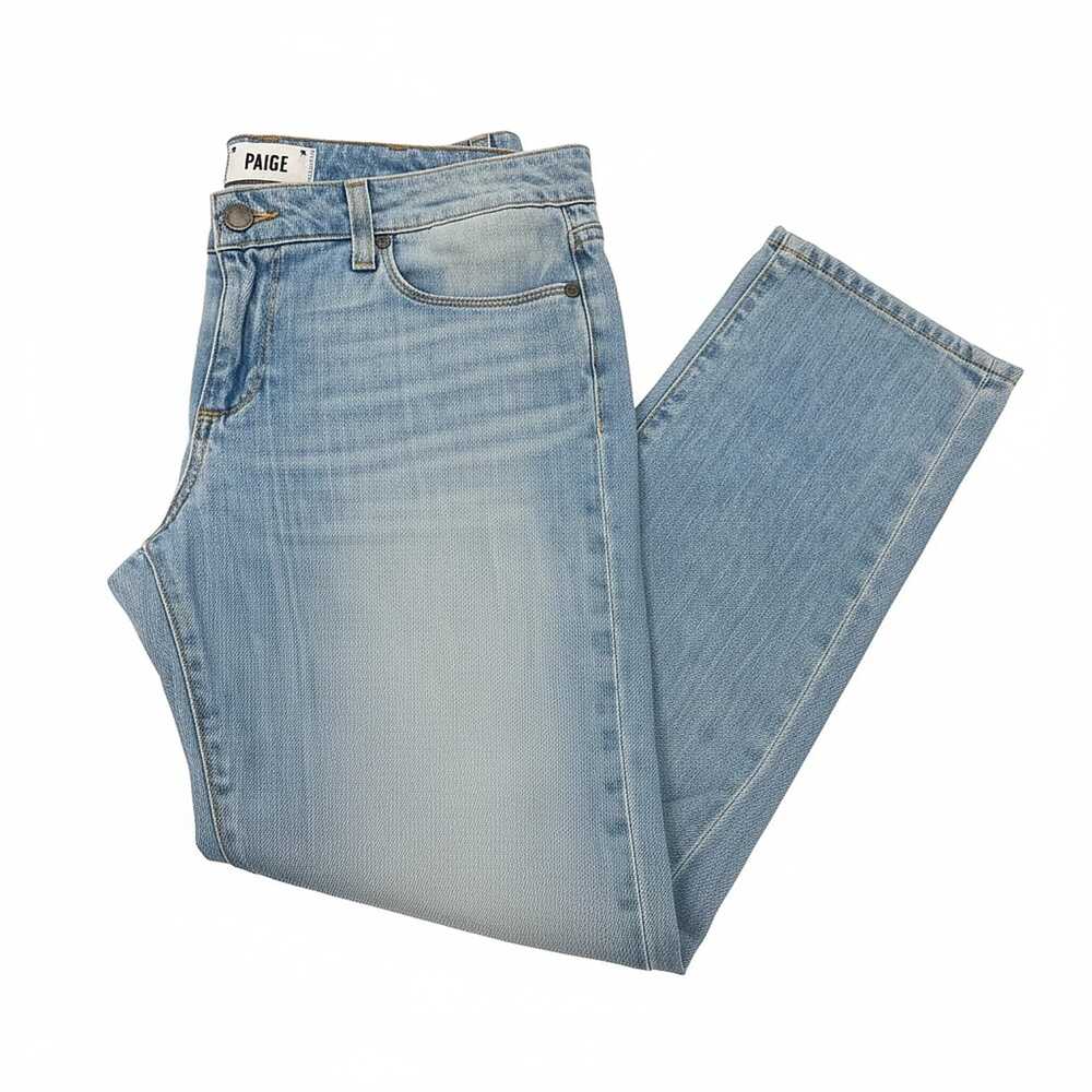 PAIGE Blue Jimmy Jimmy Crop Ankle Jeans | Women’s Size 6, 100% Cotton